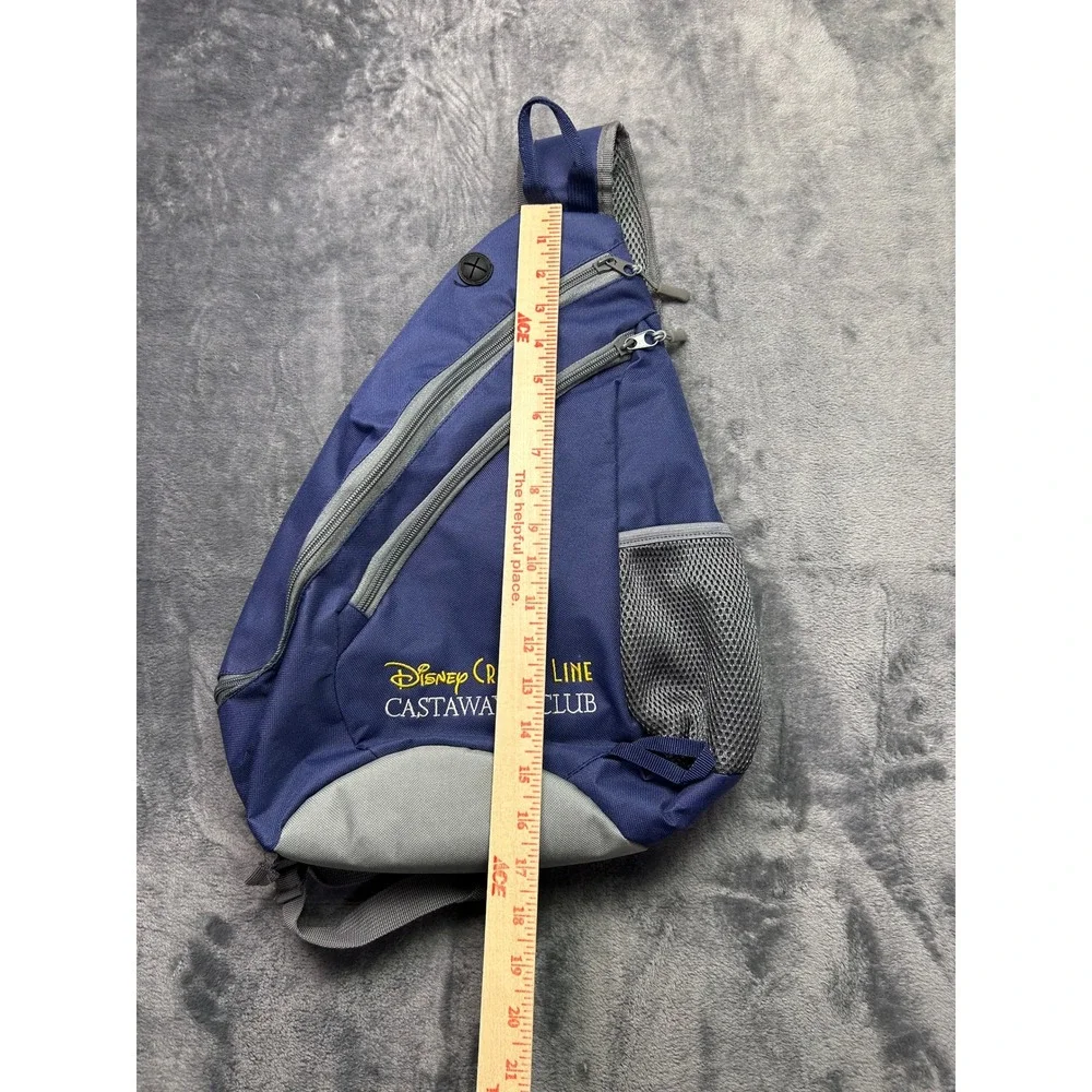 Disney Cruise Line Castaway Club Sling Backpack Navy Blue Crossbody Travel Bag‎